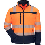 Nitras Motion TEX VIZ Warnschutz Softshelljacke 7172 – orange/marine