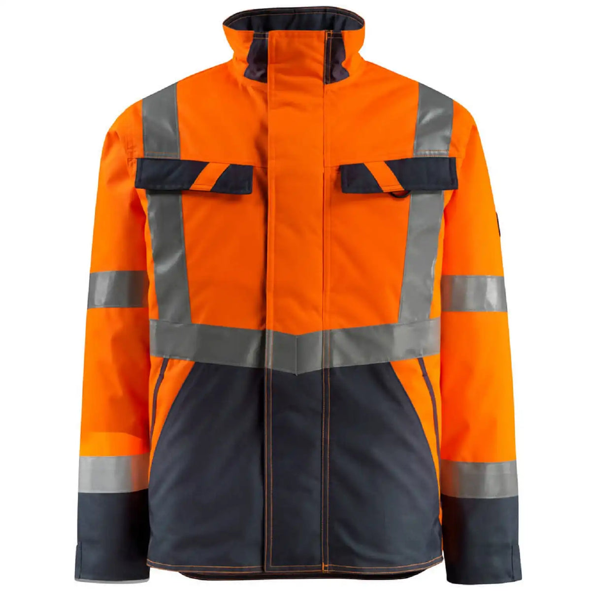 Mascot Penrith Safe Light Warn-Pilotjacke – orange/schwarzblau