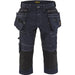 Blåkläder 1991 Jeans-Piratenhose Stretch X1900 – marine/schwarz