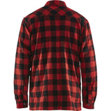 Blåkläder 3225 Gefüttertes Flanellhemd – rot/schwarz