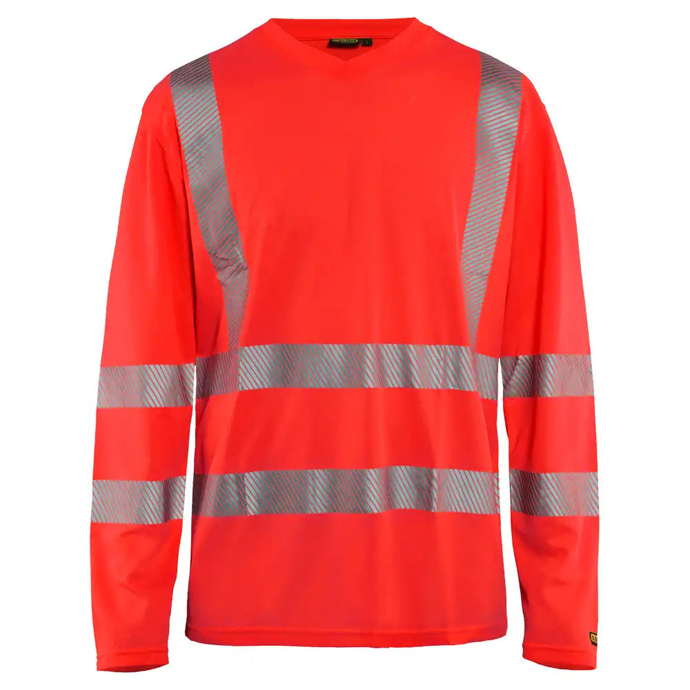 Blåkläder 3385 Warnschutz Langarm-Shirt – hellrot