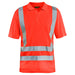 Blåkläder m. UV-Schutz 3391 Warnschutz Polo-Shirt – hellrot