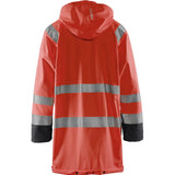 Blåkläder 4324 Level 1 Warnschutz Regenmantel – rot/schwarz