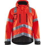 Blåkläder 4837 Warnschutz Regenjacke – rot/schwarz