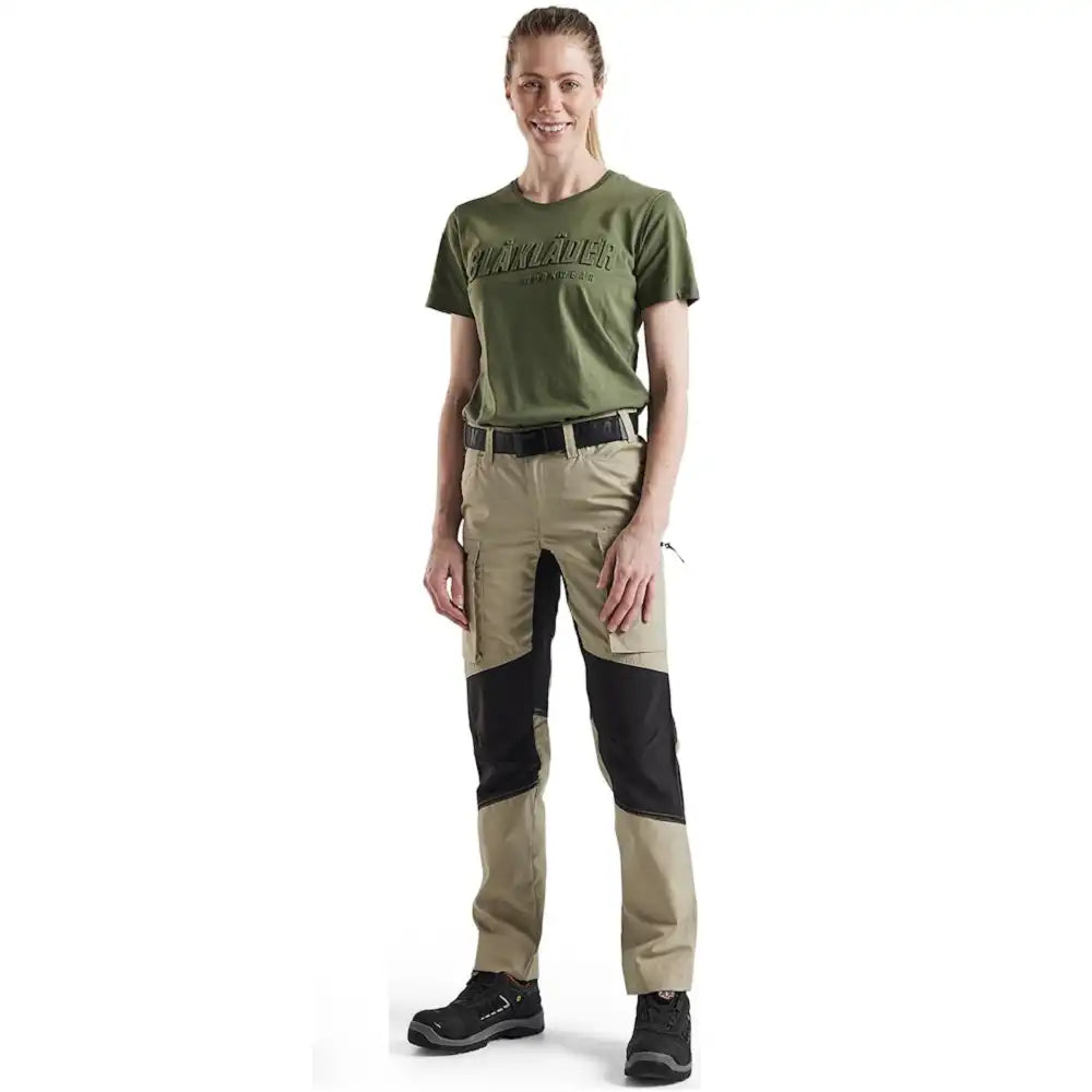 Blåkläder Damen 7159 166g/m² Stretch Servicehose – khaki/schwarz