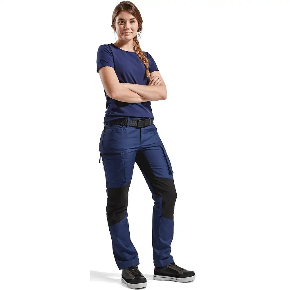 Blåkläder Damen 7159 166g/m² Stretch Servicehose – marine/schwarz