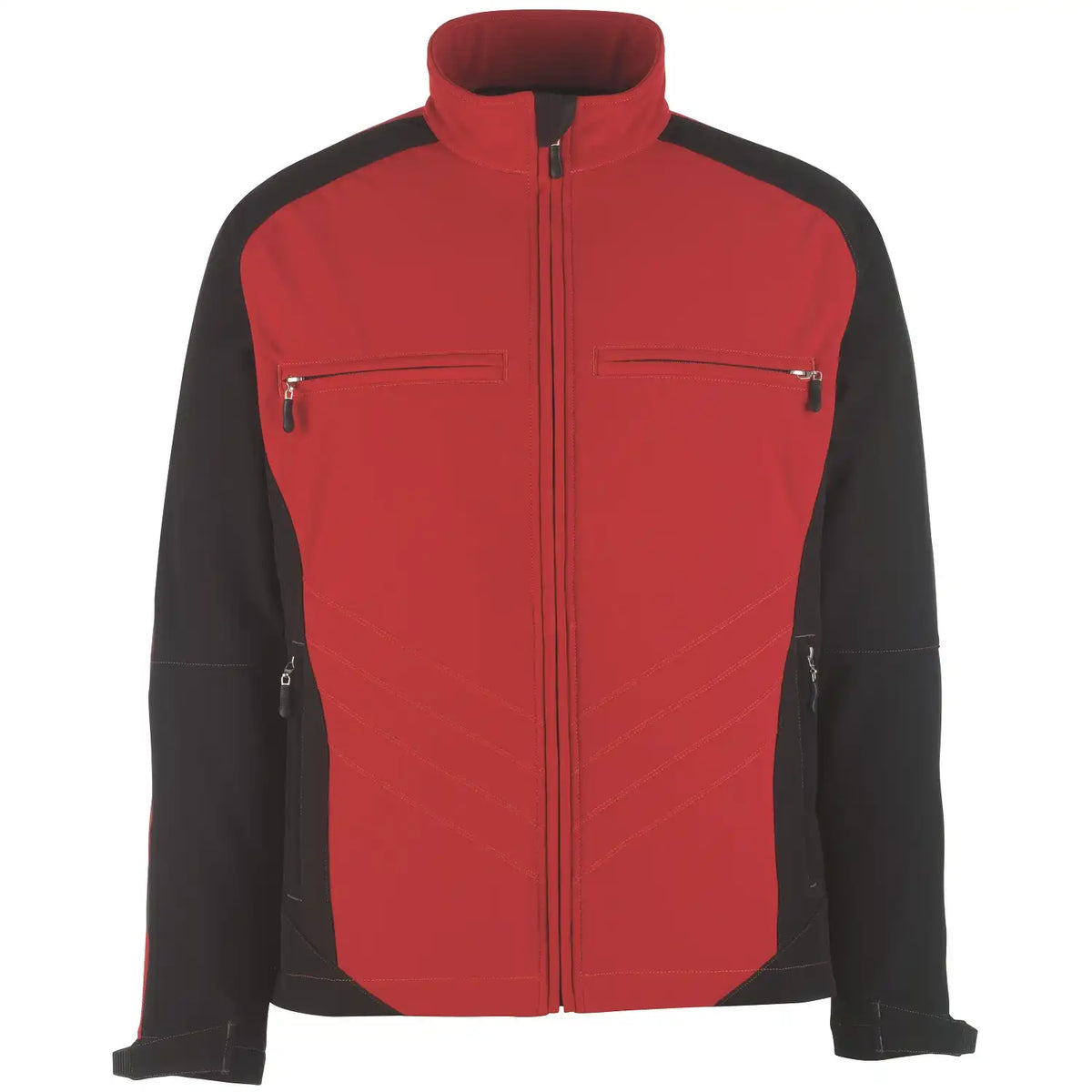 Mascot Dresden Unique zweifarbig Softshelljacke – rot/schwarz