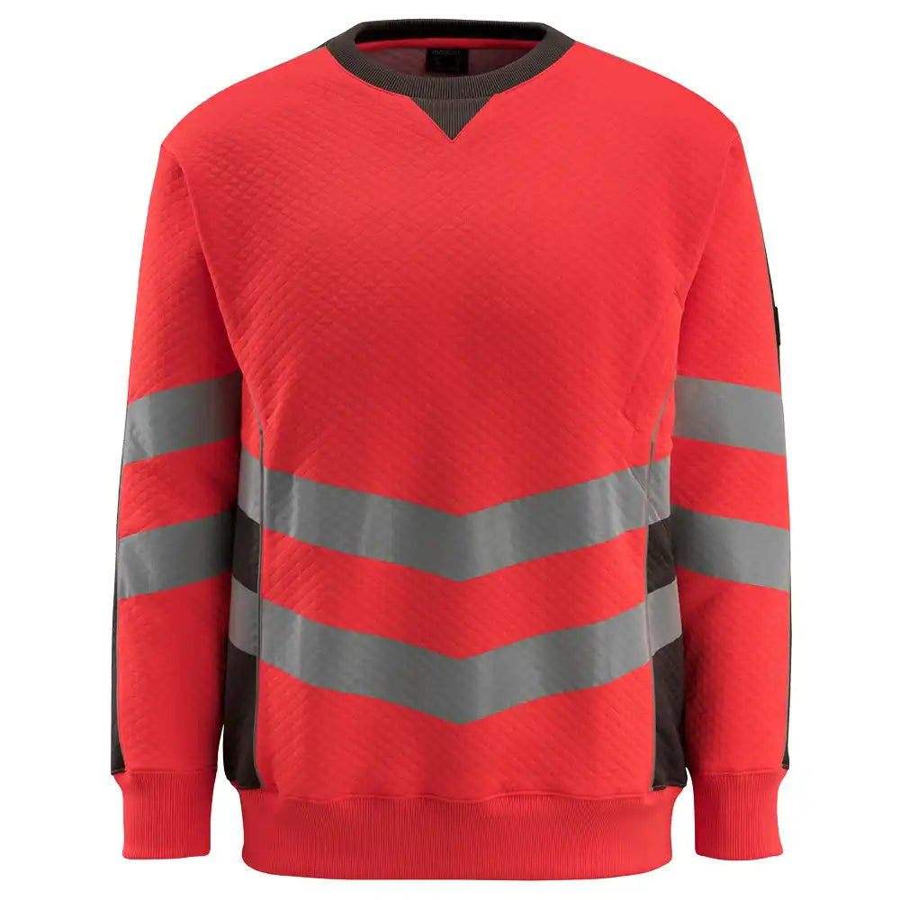 Mascot Wigton Safe Supreme Warn-Sweatshirt – rot/anthrazit