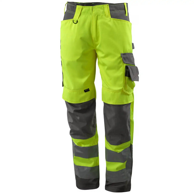 Mascot Kendal Safe Supreme Warnschutz-Hose – gelb/dunkelanthrazit
