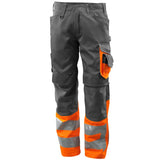 Mascot Leeds Safe Supreme Warnschutzhose – dunkelanthrazit/orange