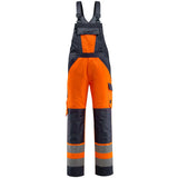 Mascot Gosford Safe Light Warnschutz Latzhose – orange/schwarzblau