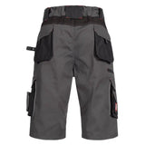 Nitras Motion TEX PRO FX Arbeitsshorts – grau/schwarz