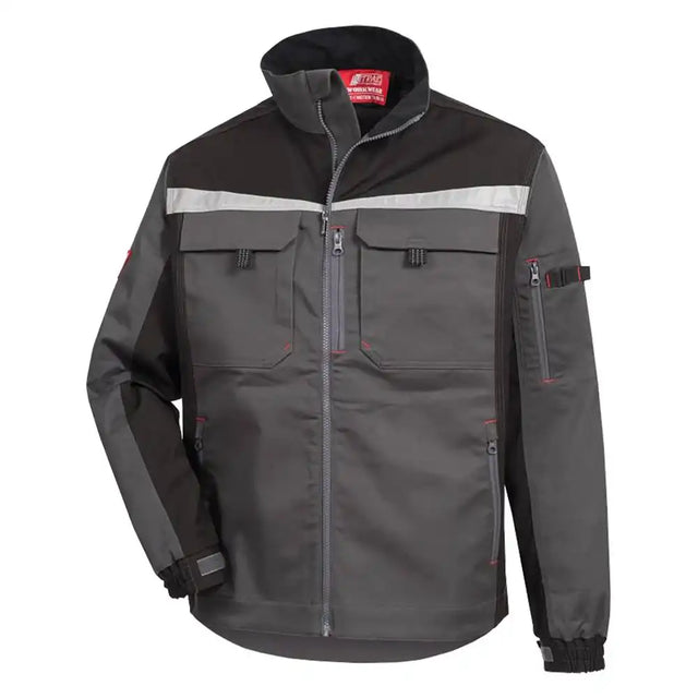 Nitras Motion TEX PRO FX Arbeitsjacke – grau/schwarz