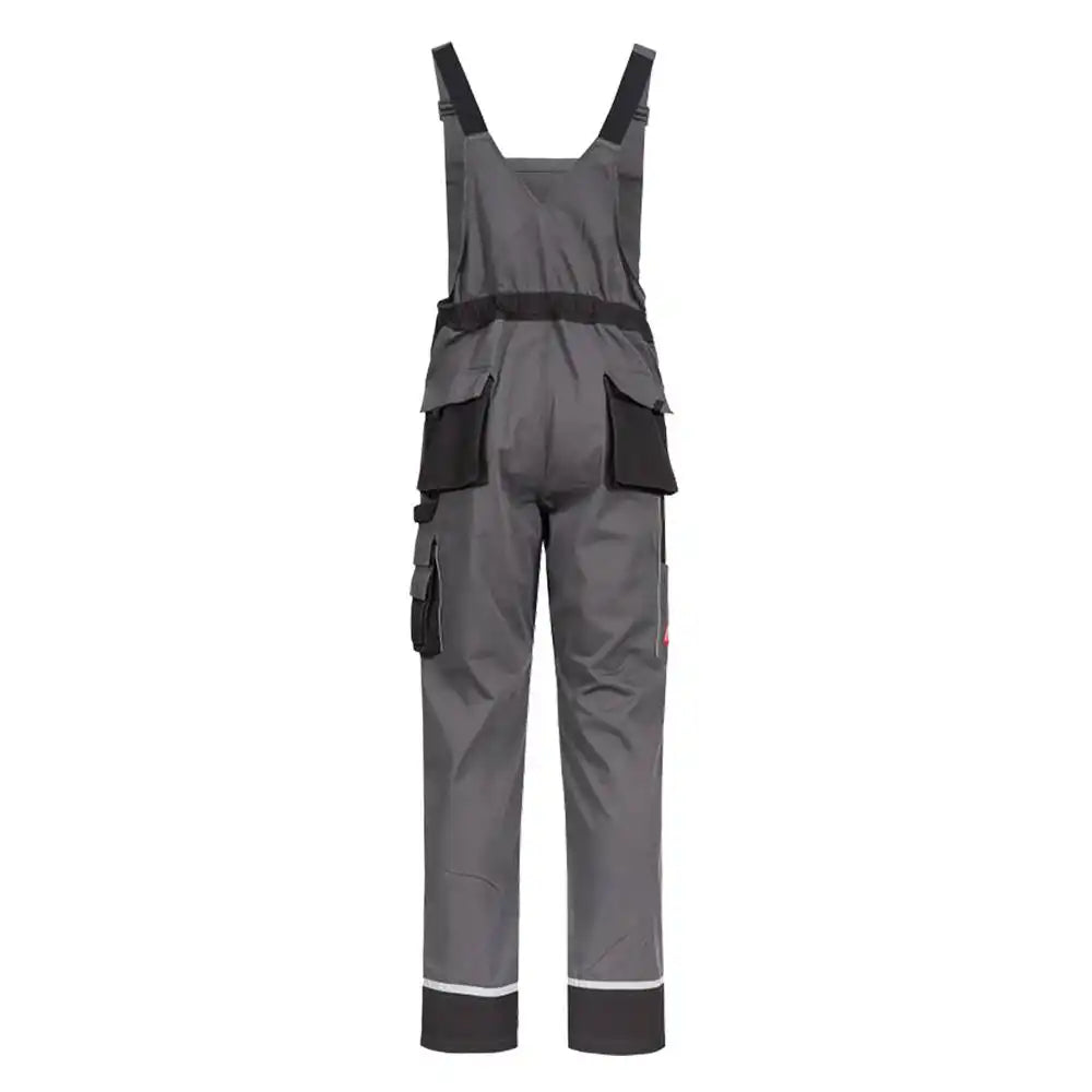 Nitras Motion TEX Plus Latzhose – grau/schwarz