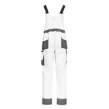Nitras Motion TEX Plus Latzhose – weiß/grau