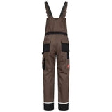 Nitras Motion TEX Plus Latzhose – braun/schwarz