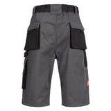 Nitras Motion TEX Plus Arbeitsshorts – grau/schwarz