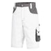 Nitras Motion TEX Plus Arbeitsshorts – weiß/grau
