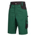Nitras Motion TEX Plus Arbeitsshorts – grün/schwarz