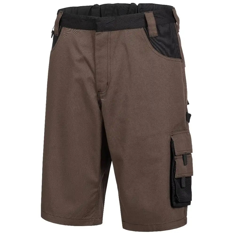 Nitras Motion TEX Plus Arbeitsshorts – braun/schwarz