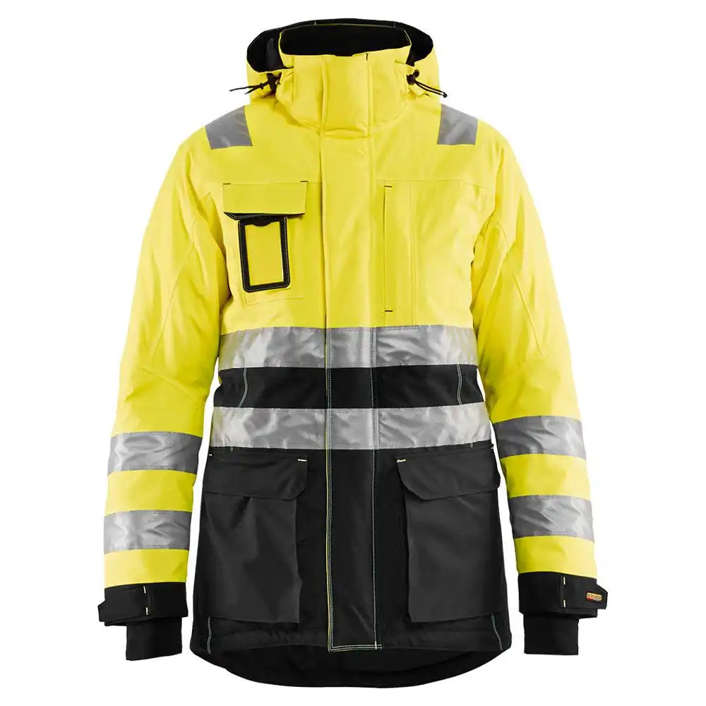 Blåkläder Damen 4472 Warnschutz Winterparka – gelb/schwarz