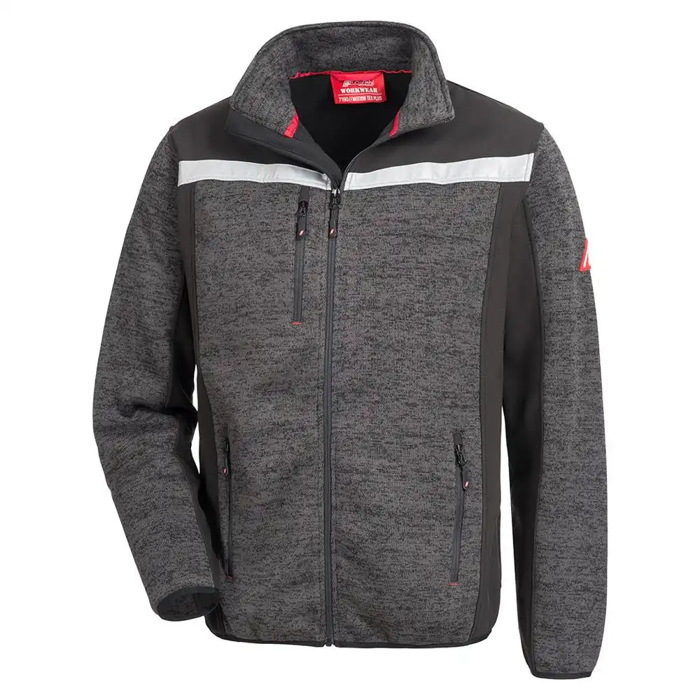 Nitras Motion TEX Plus Strick-Softshelljacke – schwarz