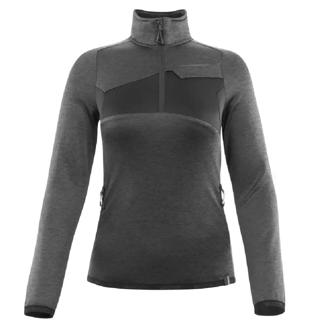 Mascot Damen Accelerate Fleecepullover – dunkelanthrazit/schwarz