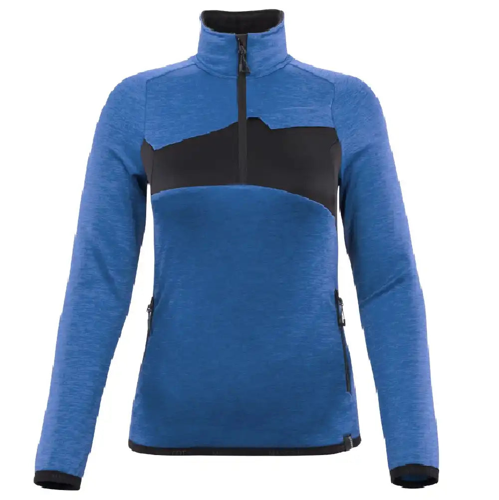 Mascot Damen Accelerate Fleecepullover – azurblau/schwarzblau