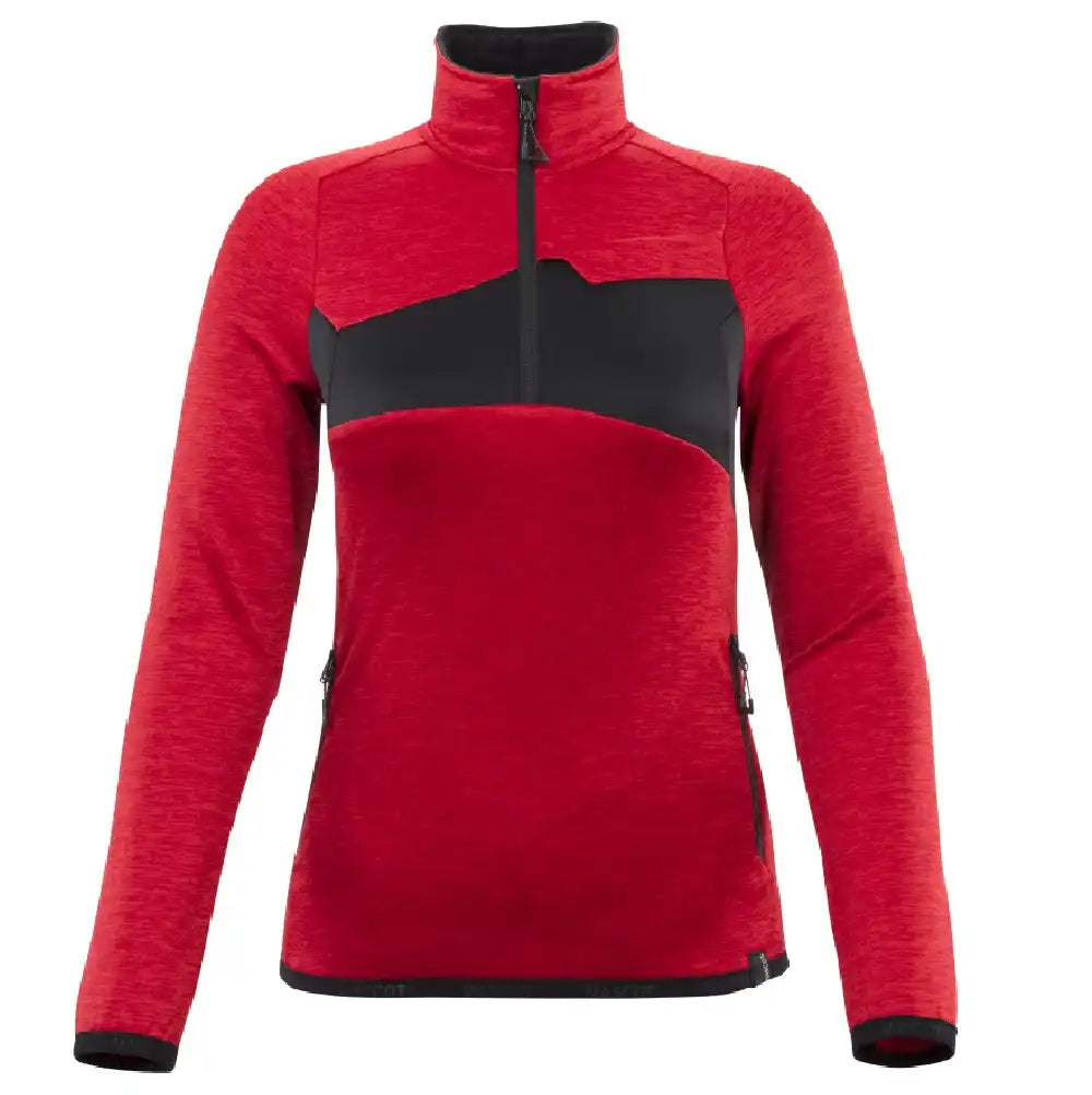 Mascot Damen Accelerate Fleecepullover – verkehrsrot/schwarz