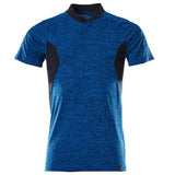 Mascot Accelerate Polo-Shirt mit Coolmax Pro – azurblau/schwarzblau