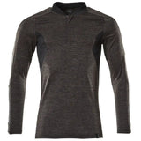 Mascot Coolmax Pro Accelerate Langarm-Poloshirt – dunkelanthrazit/schwarz