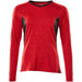 Mascot Damen Coolmax Pro Accelerate Langarmshirt – verkehrsrot/schwarz