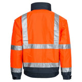 Nitras Motion TEX VIZ Plus Warnschutz Pilotenjacke – orange/blau