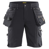 Blåkläder 1988 X1900 Stretch Handwerker-Shorts – dunkelgrau/schwarz