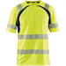 Blåkläder 3397 Warnschutz T-Shirt m. UV-Schutz – gelb/marine