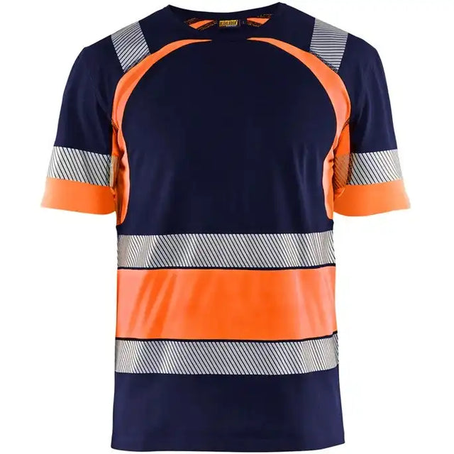 Blåkläder 3421 Warnschutz T-Shirt – marine/orange