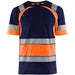 Blåkläder 3421 Warnschutz T-Shirt – marine/orange