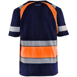 Blåkläder 3421 Warnschutz T-Shirt – marine/orange