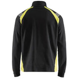 Blåkläder 3432 Zip-Sweatshirt – schwarz/gelb
