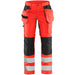 Blåkläder Damen 7163 Warnschutz Handwerkerhose – rot/schwarz