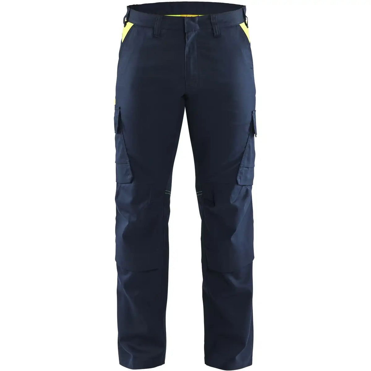 Blåkläder 1448 Industrie Stretch Bundhose – dunkelmarine/gelb