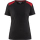 Blåkläder Damen 3479 T-Shirt – schwarz/rot