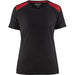 Blåkläder Damen 3479 T-Shirt – schwarz/rot