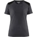 Blåkläder Damen 3479 T-Shirt – mittelgrau/schwarz