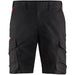 Blåkläder 1446 Industrie Stretch Shorts – schwarz/rot
