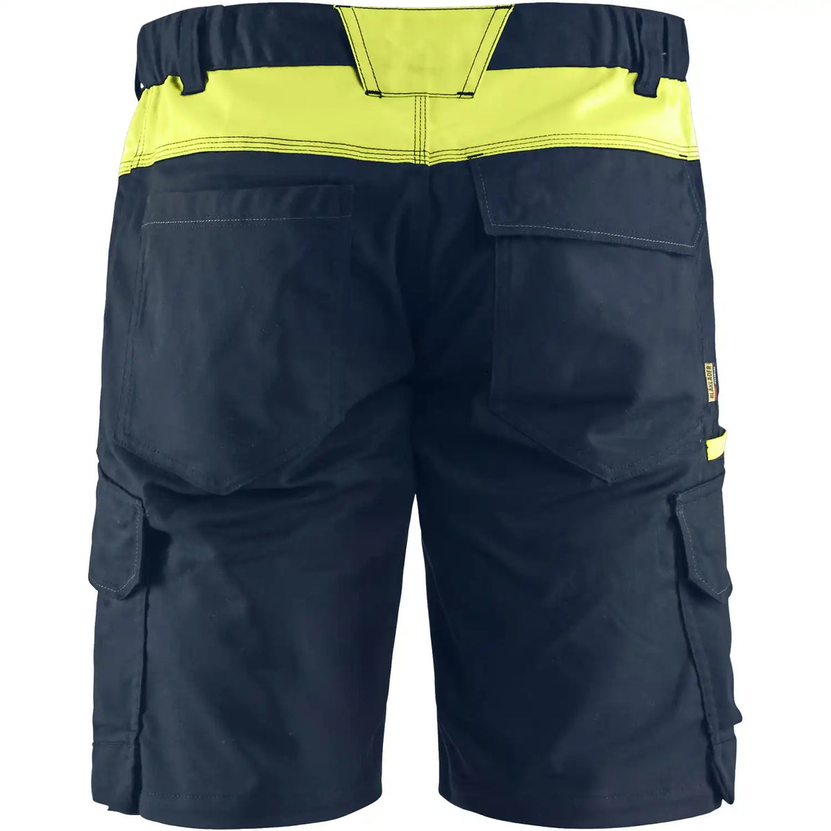 Blåkläder 1446 Industrie Stretch Shorts – dunkelmarine/gelb