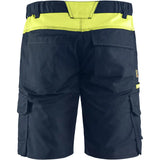 Blåkläder 1446 Industrie Stretch Shorts – dunkelmarine/gelb