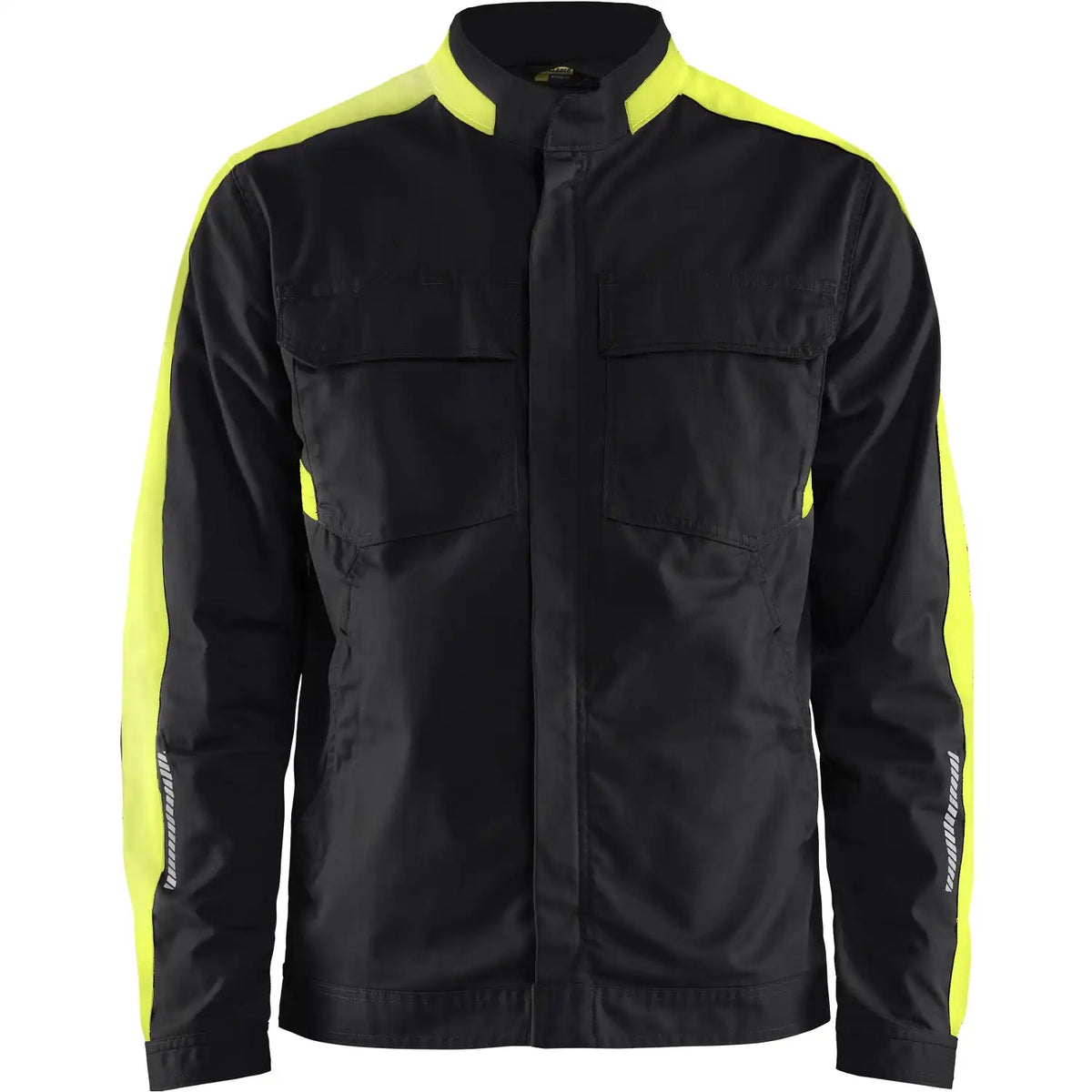 Blåkläder 4444 Industrie Stretch Bundjacke – schwarz/gelb