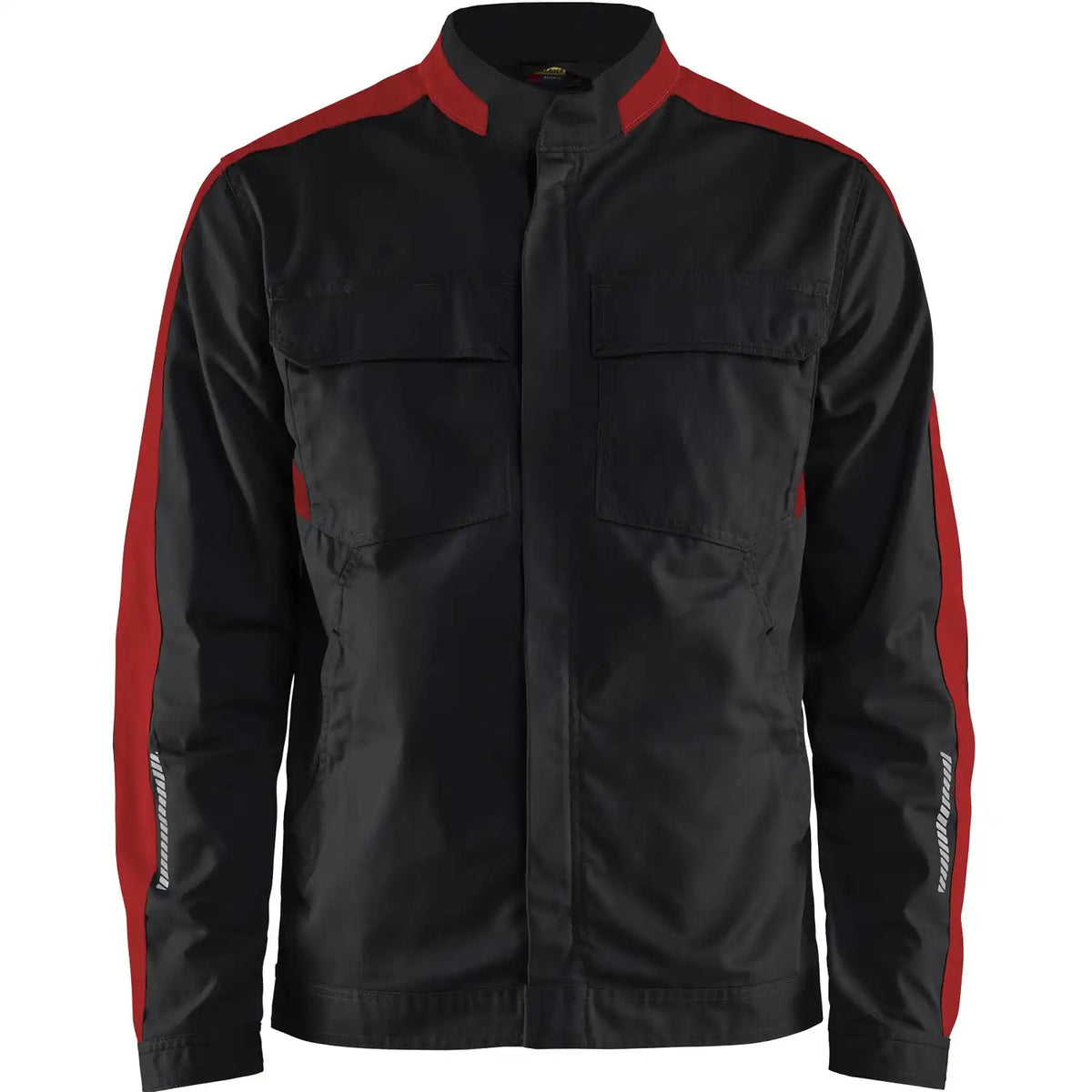 Blåkläder 4444 Industrie Stretch Bundjacke – schwarz/rot