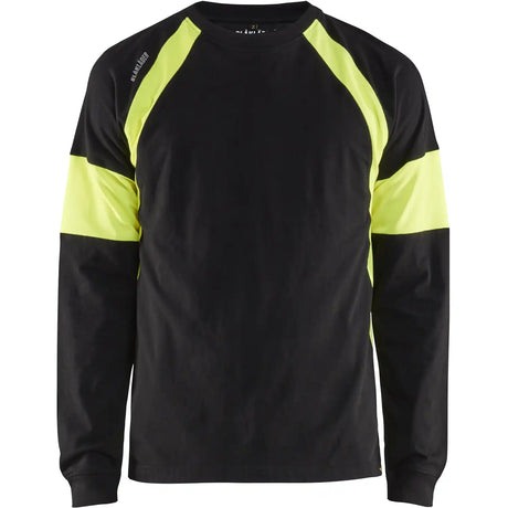 Blåkläder 3520 Langarmshirt – schwarz/gelb